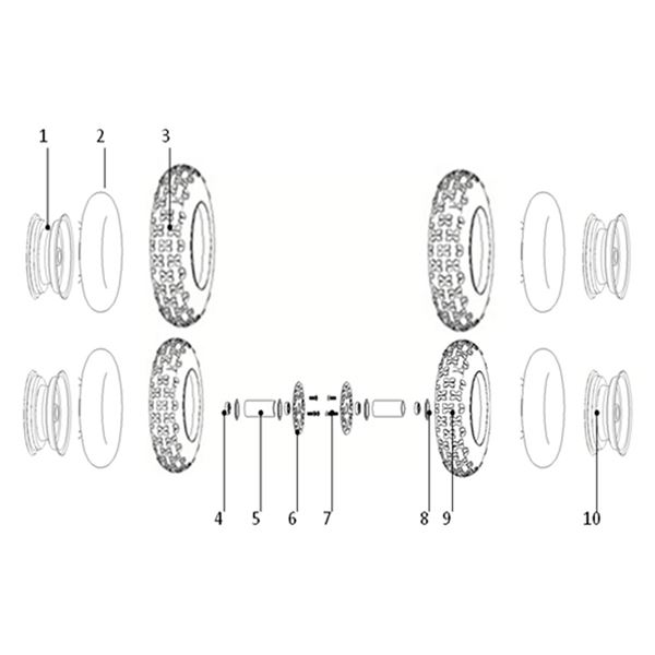 Funbikes Ranger 49cc Mini Quad Inner Tube 4,10-6