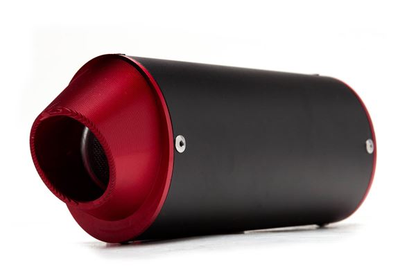 Pit Bike Red CNC End Can 38mm Silencer