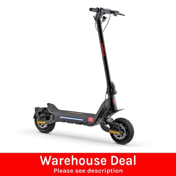 Chaos X5 1200w 48v 15ah Li Twin Motor Black Electric Scooter (IP54) WH26-0070