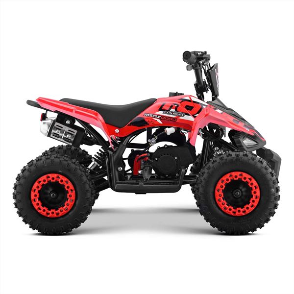 FunBikes Toxic 50cc Red Kids Petrol Mini Quad Bike