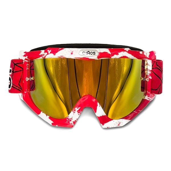 Chaos Kids MX Goggles Red Black