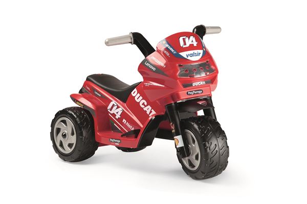 Peg Perego Ducati Mini Evo Kids 6v Ride On Three-Wheel Motorbike