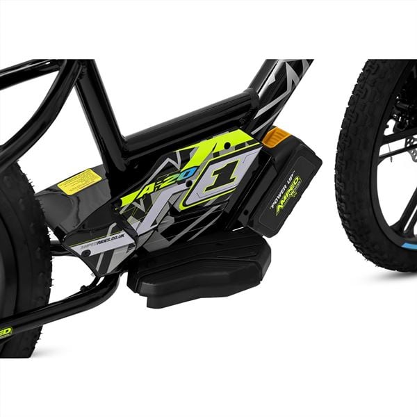 Amped A20 300w 36v 5.0ah Li Black Kids Electric Balance Bike