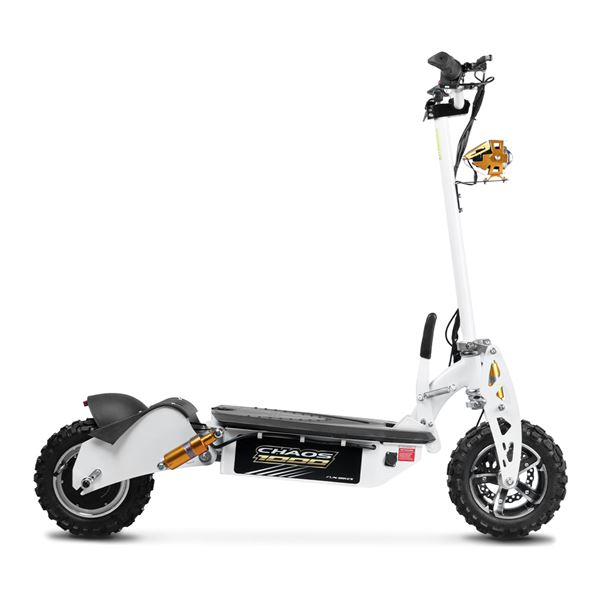 Chaos 1000w 48v SLA Hub Drive White Off Road Electric Scooter