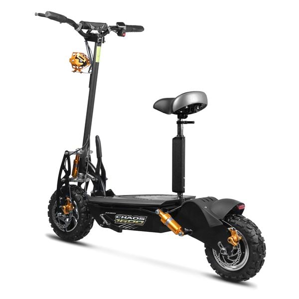 Chaos 1600w 48v SLA Hub Drive Black Off Road Electric Scooter