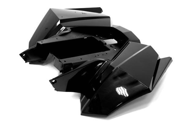 EGL 110 Quad Bike Black Rear Plastics