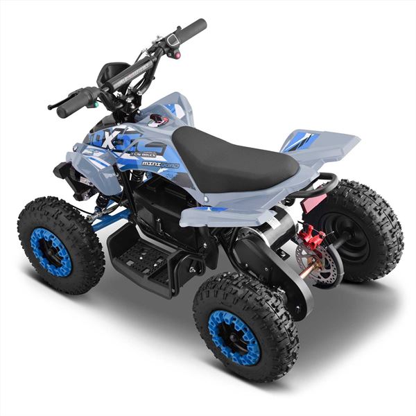 FunBikes Toxic 800w Black Blue Kids Electric Mini Quad Bike V2