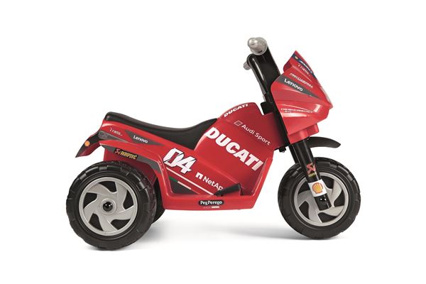 Peg Perego Ducati Mini Evo Kids 6v Ride On Three-Wheel Motorbike