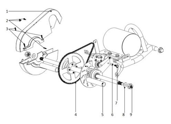 Funbikes 96 Electric Mini Quad Drive Chain
