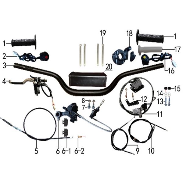 10Ten 250R Dirt Bike Clutch Cable