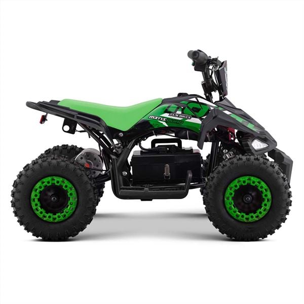FunBikes Toxic 800w Black/Green Kids Electric Mini Quad Bike V4