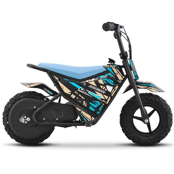 FunBikes MB250 43cm Motorbike 250w Blue Electric Kids Monkey Bike