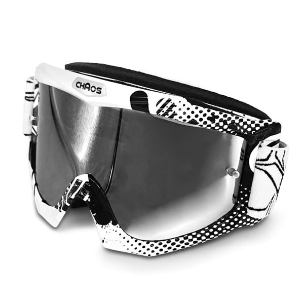 Chaos Kids MX Goggles White/Black