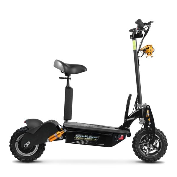 Chaos 1600w 48v SLA Hub Drive Black Off Road Electric Scooter