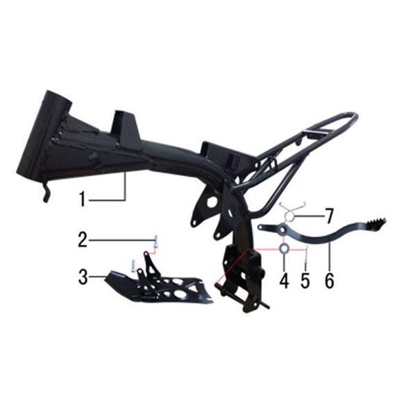 M2R KMX-R 140 Pit Bike Rear Brake Lever Attachment Pin