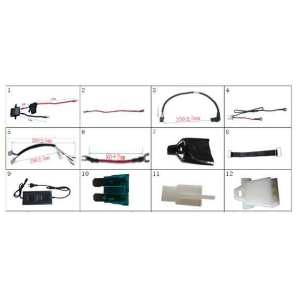 FunBikes MXR Electric Mini Dirt Bike Power Supply Wiring ED11