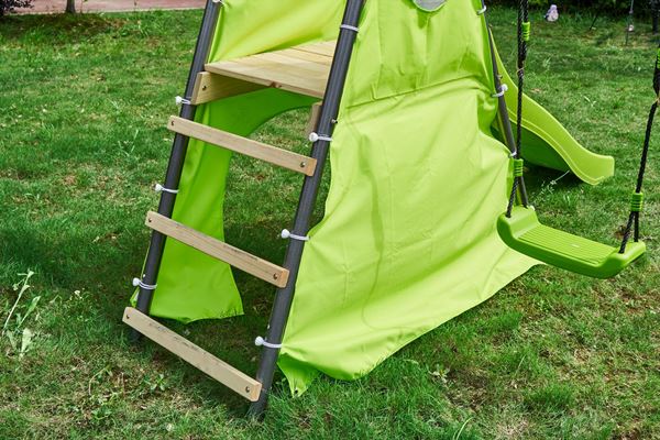 MAX PLAYSET: Multi-Child Large Swing & Slide Set 4m x 1.4m x 1.8m Outdoor Set