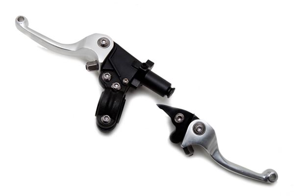 Pit Bike CNC Folding Levers Silver