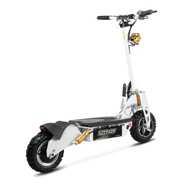 Chaos 1600w 48v SLA Hub Drive White Off Road Electric Scooter