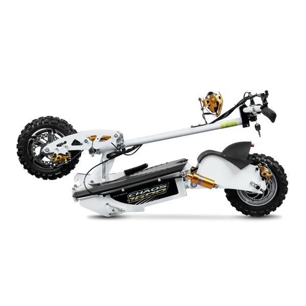 Chaos 1600w 48v SLA Hub Drive White Off Road Electric Scooter