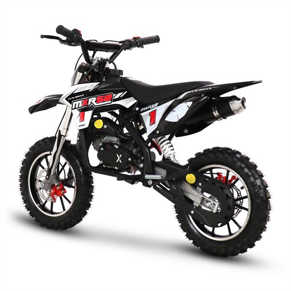FunBikes MXR 50cc 61cm Black Kids Mini Dirt Motorbike