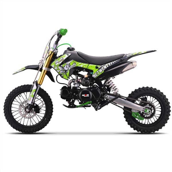 M2R Racing KXF125 120cc 14/12 76cm Black Green Pit Bike