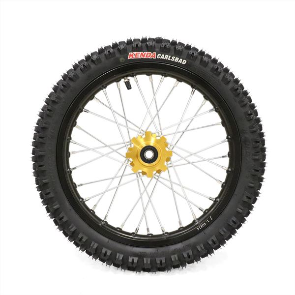 Pit Bike Gold CNC Wheels Kenda Tyres SDG Hub 14" 12"