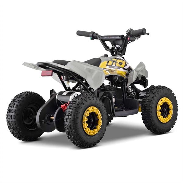 FunBikes Toxic 800w Black White Kids Electric Mini Quad Bike V2