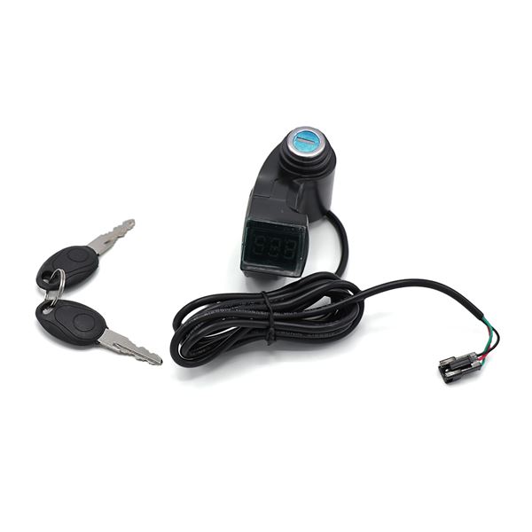 ZERO 11X 72v 3200w Electric Scooter Ignition Barrel & Voltmeter