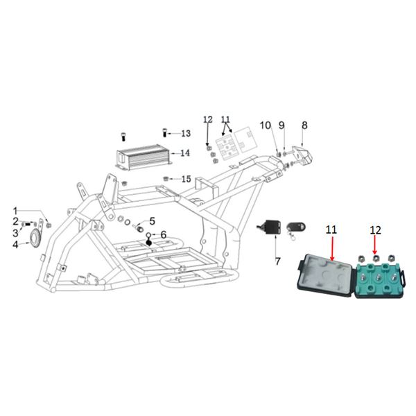 FunBikes X-Max Roughrider 1500w Electric Quad Bike Control Box