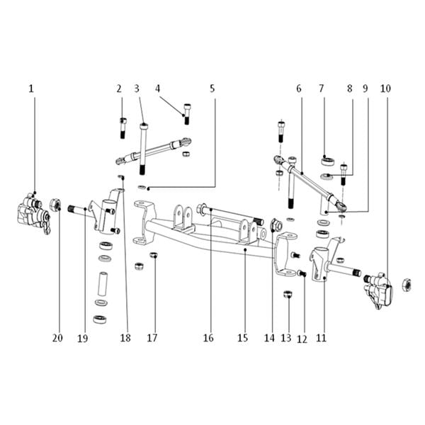 FunBikes Toxic 50cc Mini Quad Front Swing Arm Bolt