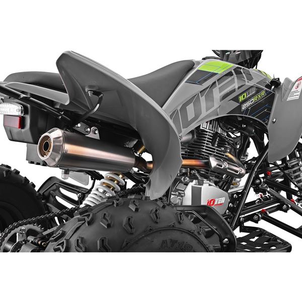 10Ten RXR 250 Grey/Green Adult Petrol Quad Bike