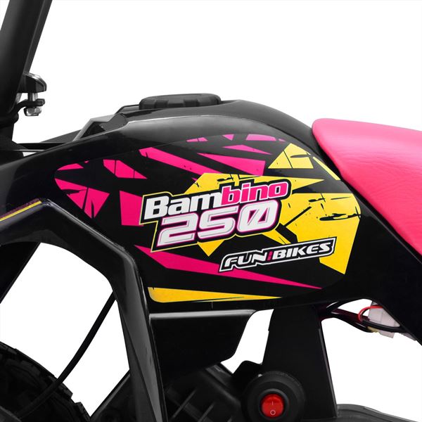 Funbikes Bambino 250w Pink Kids Electric Mini Quad Bike