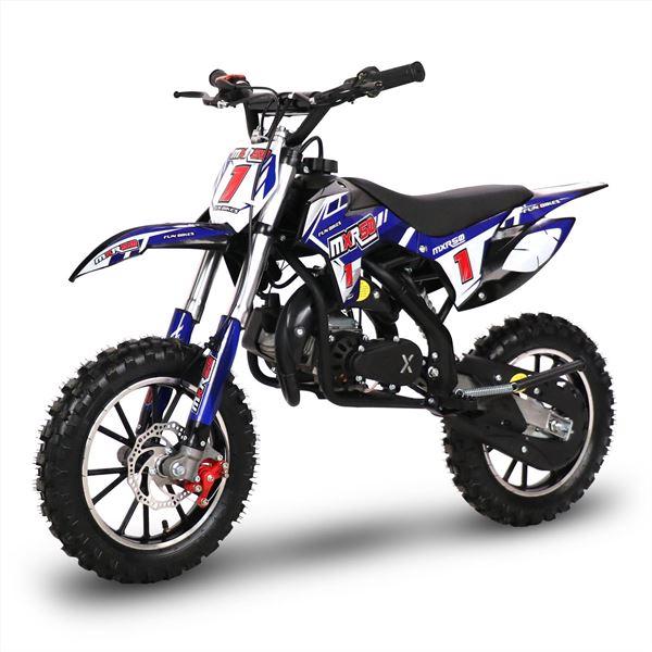 FunBikes MXR 50cc 61cm Blue Black Kids Mini Dirt Motorbike