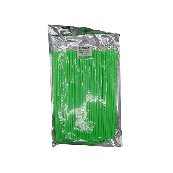 Pit Bike Spoke Wraps 72pcs Set 24cm Green