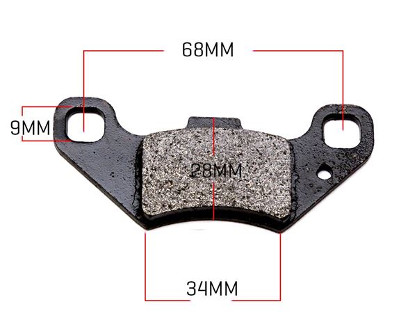 EGL 250 Quad Bike Rear Brake Pads