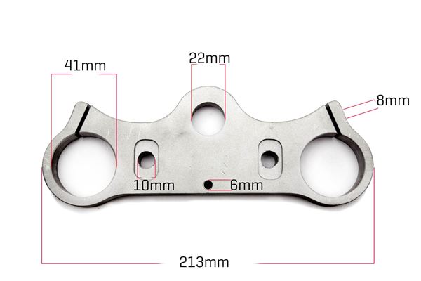M2R 50R Fork Upper Triple Clamp