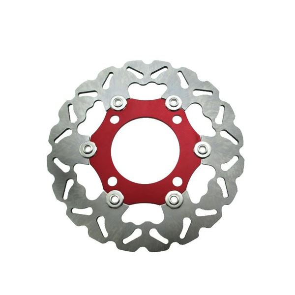 Pit Bike 220mm Red CNC Floating Front Brake Disc