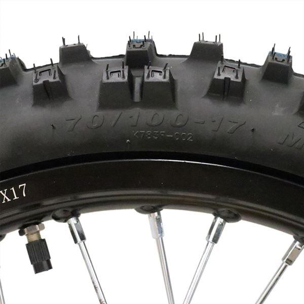 Pit Bike Gold CNC Wheel Set with Kenda Tyres & SDG Hubs - 17''F / 14''R