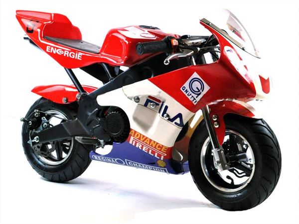 FunBikes MT4A 50cc 46cm Red White Mini Moto Racing Bike