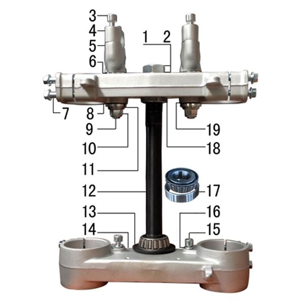 Ten10 250R Dirt Bike Handlebar Top Clamp