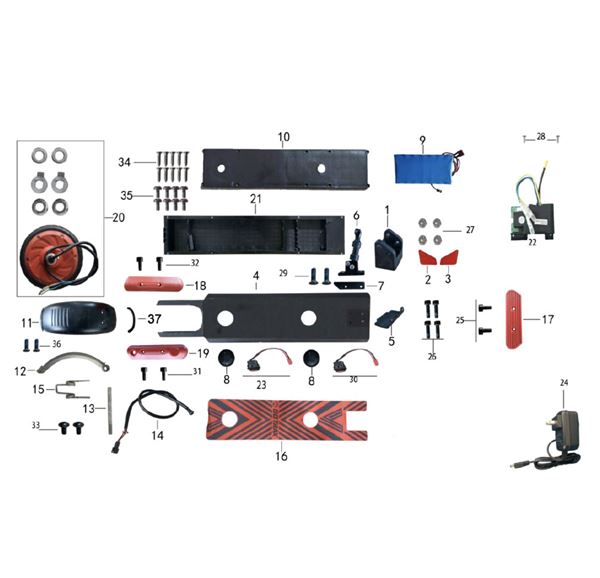 Gotrax H600 Electric Scooter Black Grip Tape