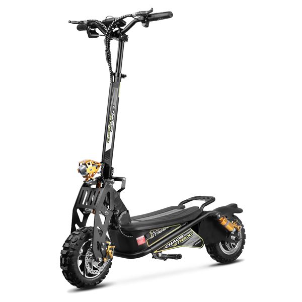 Chaos GT1600 Sport 48v 15.6ah Li Hub Drive Black Off Road Electric Scooter