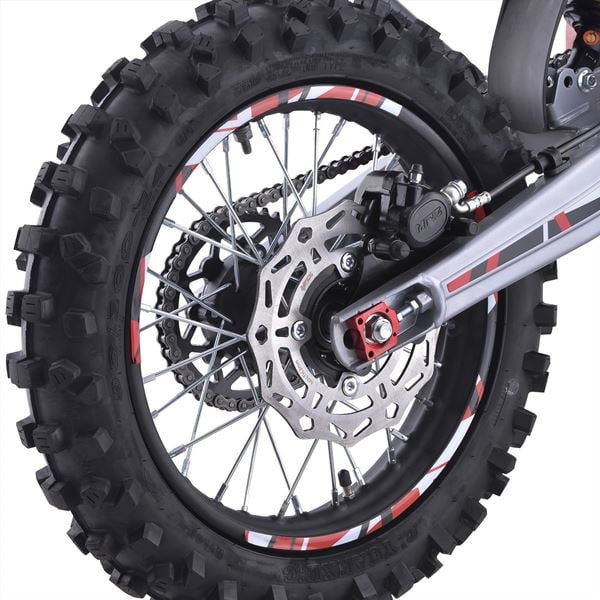 M2R RS-R 125 125cc 17/14 86cm Red/White Dirt Bike