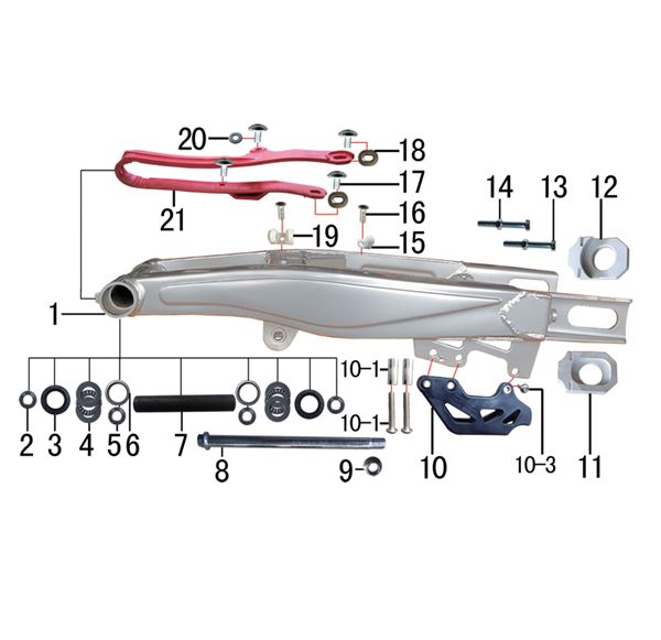 M2R M1 250cc Dirt Bike Swingarm Axle Bush