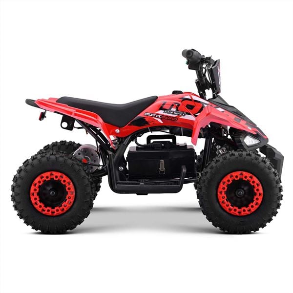 FunBikes Toxic 800w Black/Red Kids Electric Mini Quad Bike V4