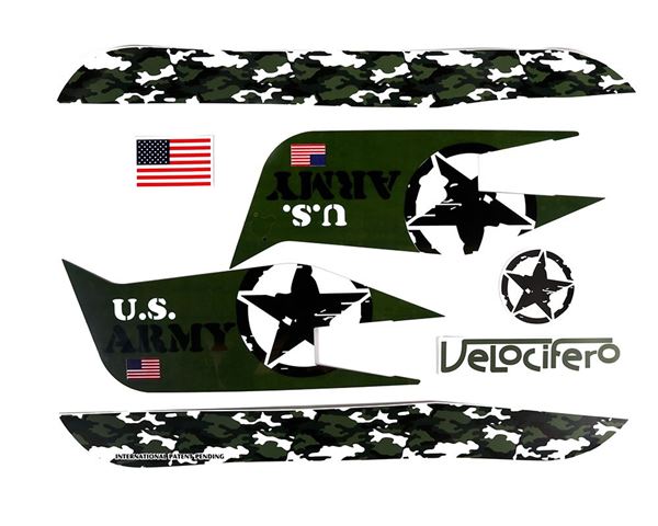 Velocifero US Army Full Sticker Set