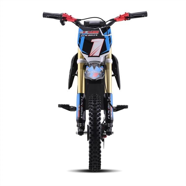 FunBikes MXR 1300w 48v Lithium Electric Motorbike 12/10 65cm Blue Kids Dirt Bike