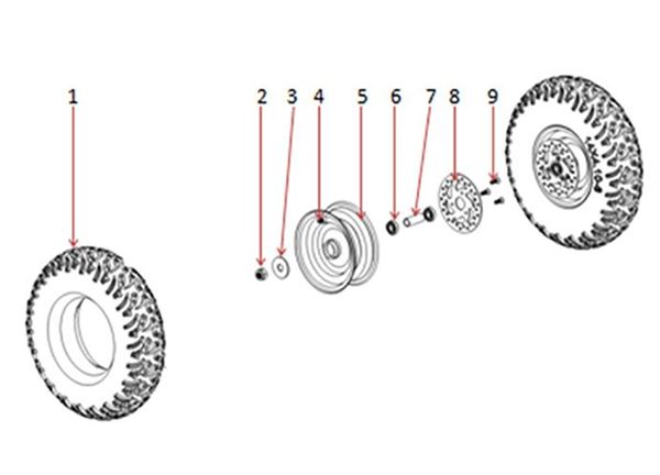 Funbikes T-Max Quad Bike Front Brake Disc Screws