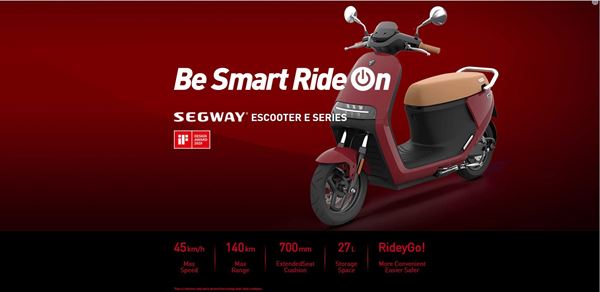 Segway E110s eScooter Intense Red 